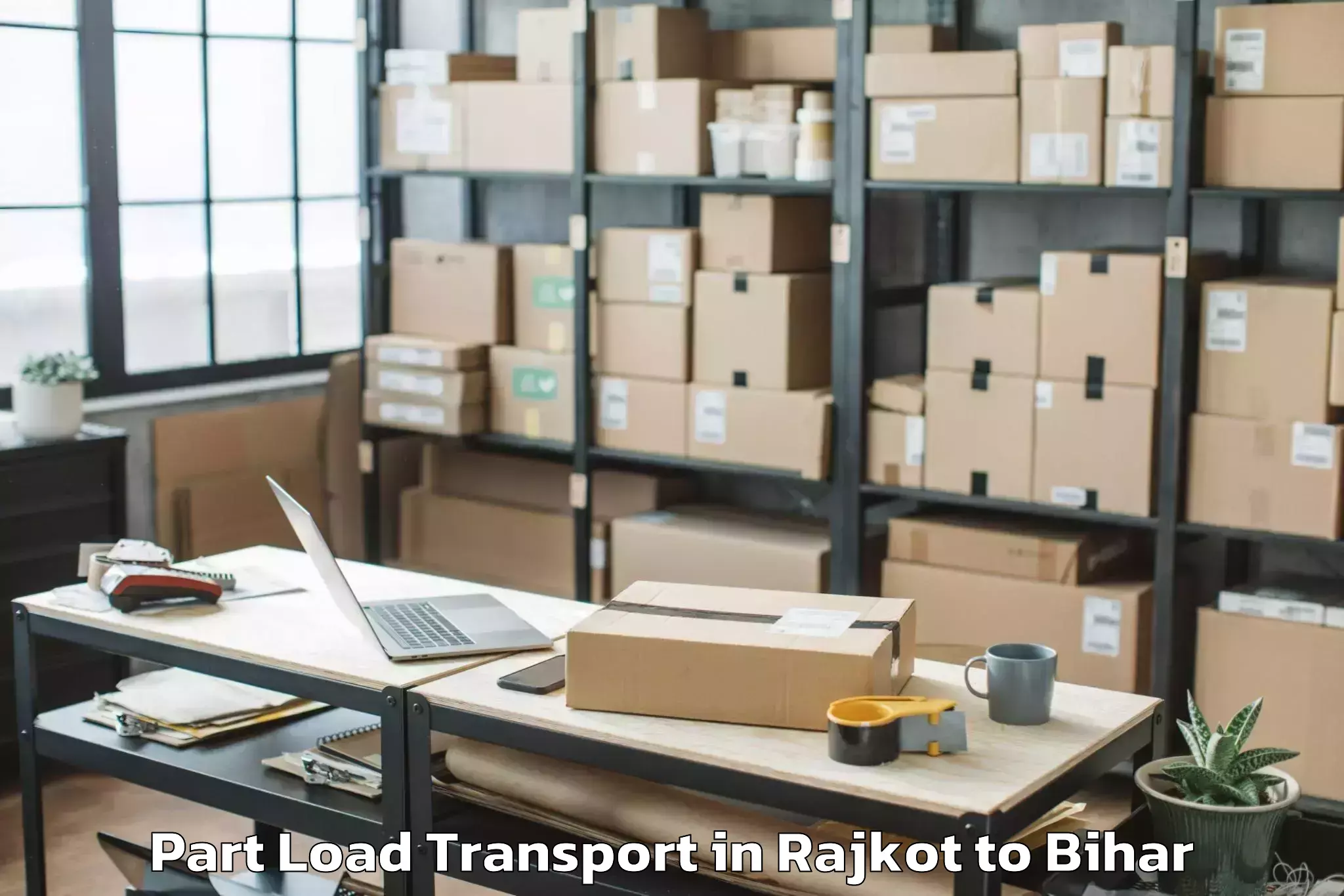 Leading Rajkot to Mahishi Part Load Transport Provider